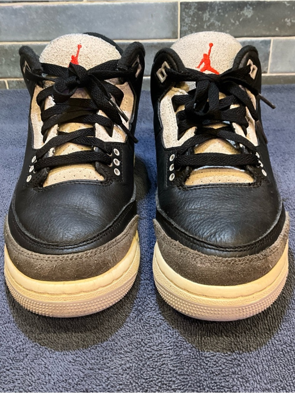 Nike Air Jordan 3 Retro OG “Rare Air” Black/Military Blue #IB8968-004 Size 6.5Y